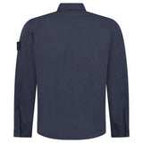 Stone Island Cotton Linen Canvas S.I. Ghost Overshirt in Navy - Boinclo - Outlet Sale Under Retail
