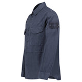 Stone Island Cotton Linen Canvas S.I. Ghost Overshirt in Navy - Boinclo - Outlet Sale Under Retail