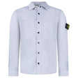 Stone Island Cotton Micro-Corduroy Overshirt in Avio Blue - Boinclo - Outlet Sale Under Retail