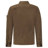 Stone Island Cotton Micro-Corduroy Overshirt in Shadow Brown - Boinclo - Outlet Sale Under Retail