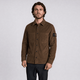 Stone Island Cotton Micro-Corduroy Overshirt in Shadow Brown - Boinclo - Outlet Sale Under Retail