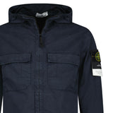 Stone Island Cotton Twill Hooded Jacket in Navy - Boinclo - Outlet Sale Under Retail