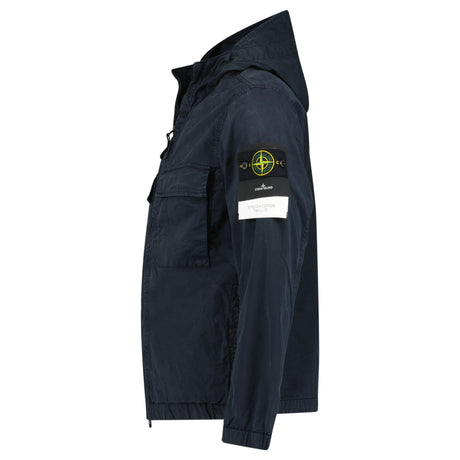 Stone Island Cotton Twill Hooded Jacket in Navy - Boinclo - Outlet Sale Under Retail