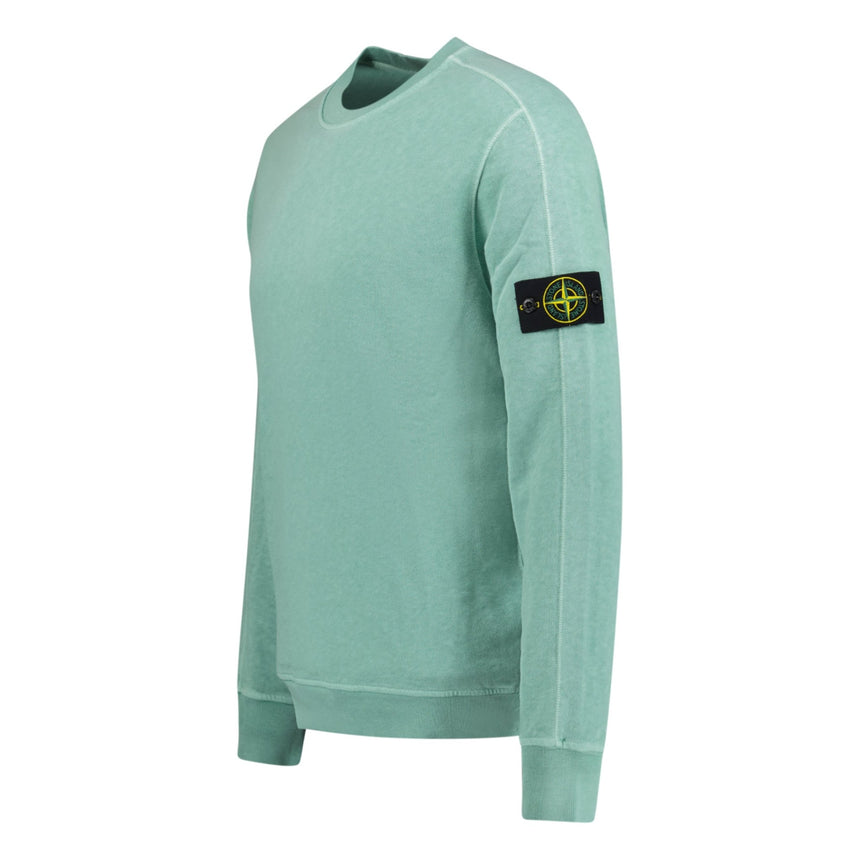 Stone Island Crew Neck Light Sweatshirt Mint Green - Boinclo ltd - Outlet Sale Under Retail