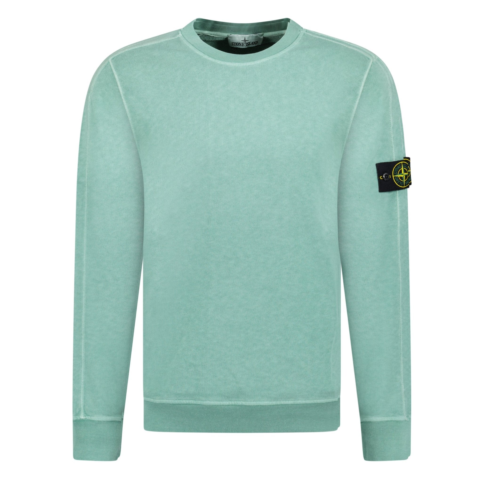 Stone Island Crew Neck Light Sweatshirt Mint Green Outlet Sale Always Under Retail Boinclo