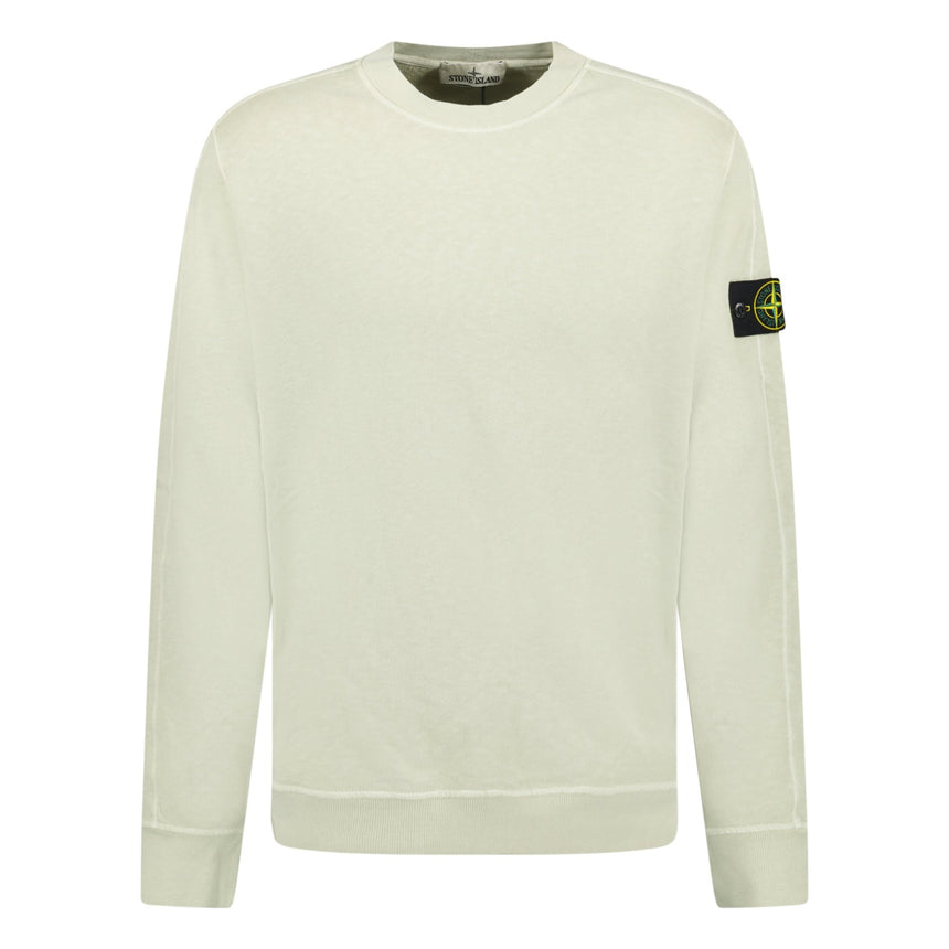 Stone Island Crew Neck Light Sweatshirt Pistachio Outlet Sale