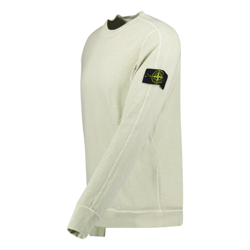 Stone Island Crew Neck Light Sweatshirt Pistachio Outlet Sale