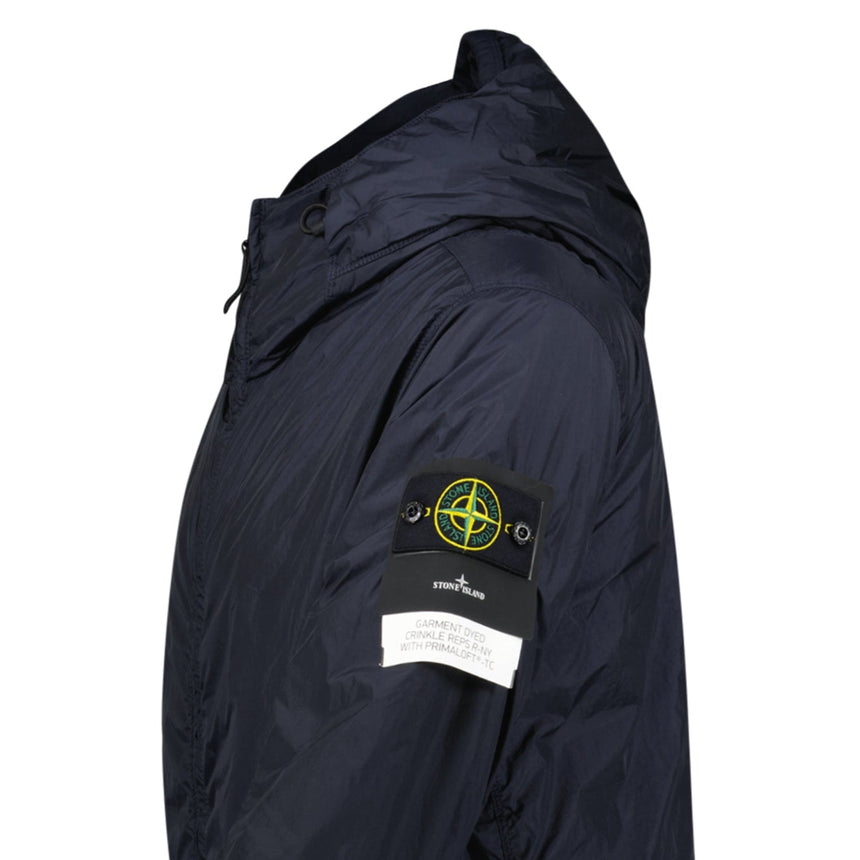 Stone Island Crinkle Reps Hooded Primaloft - TC Jacket in navy - Boinclo - Outlet Sale Under Retail