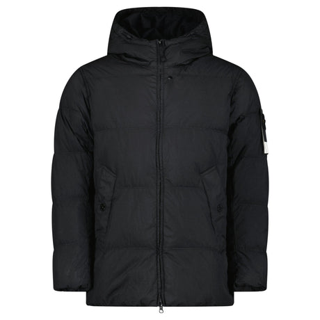 Stone Island Crinkle Reps NY Down Jacket in Black - Boinclo - Outlet Sale Under Retail