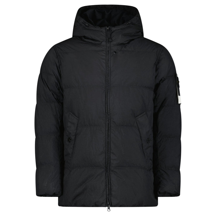 Stone Island Crinkle Reps NY Down Jacket in Black - Boinclo - Outlet Sale Under Retail
