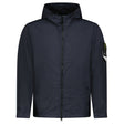 Stone Island Crinkle Reps NY Hooded Jacket in Navy - Boinclo - Outlet Sale Under Retail