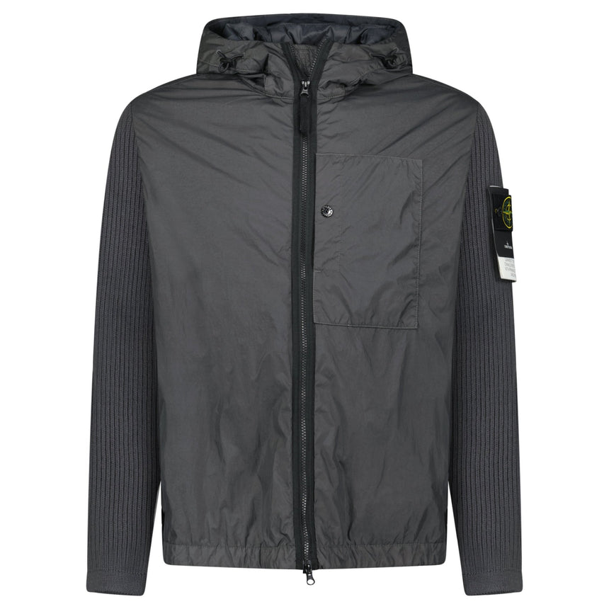 Stone Island Crinkle Reps R - NY Wind Resistant Jacket in Lead Grey - Boinclo - Outlet Sale Under Retail