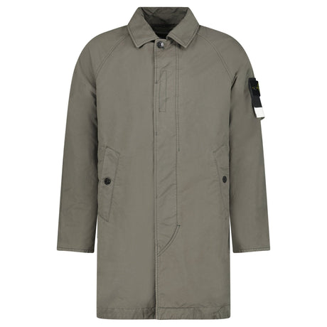 Stone Island David-TC Coat in Khaki Green - Boinclo - Outlet Sale Under Retail
