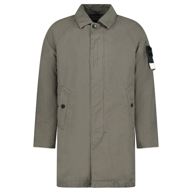 Stone Island David-TC Coat in Khaki Green - Boinclo - Outlet Sale Under Retail