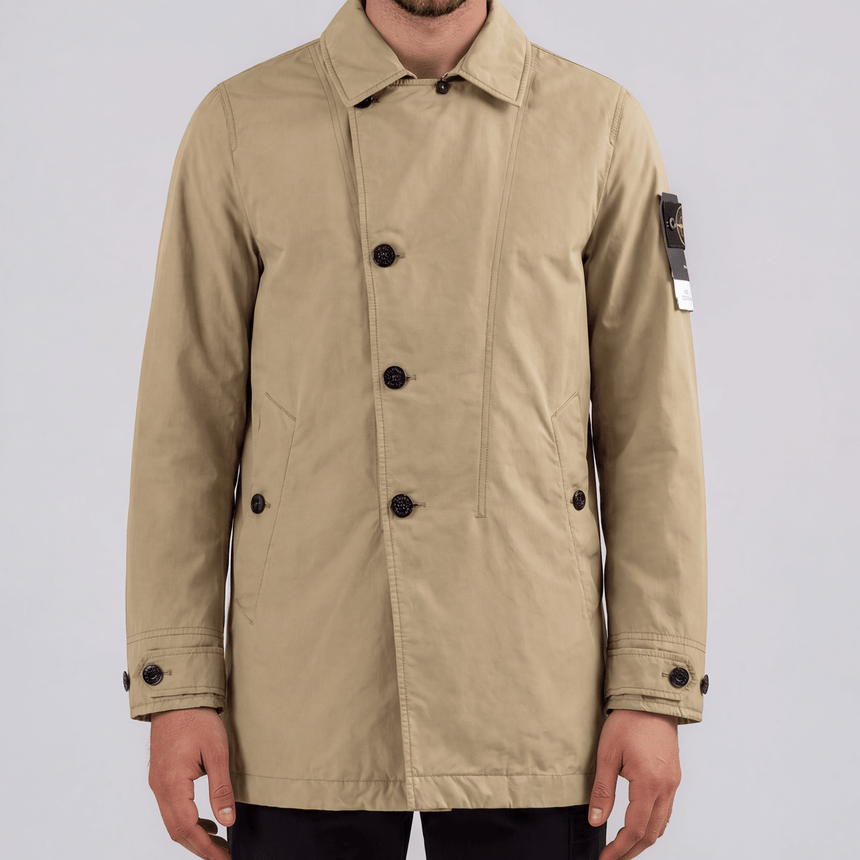 Stone Island DAVID-TC Trench Coat in Dark Beige - Boinclo - Outlet Sale Under Retail