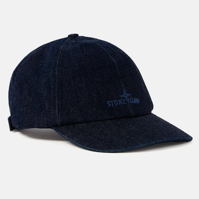 Stone Island Denim-Rinsed Baseball Cap in Blue - Boinclo - Outlet Sale Under Retail