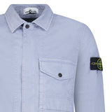 Stone Island Dense Cotton Twill-TC Overshirt in Air Force Blue - Boinclo - Outlet Sale Under Retail
