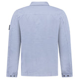 Stone Island Dense Cotton Twill-TC Overshirt in Air Force Blue - Boinclo - Outlet Sale Under Retail