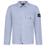 Stone Island Dense Cotton Twill-TC Overshirt in Air Force Blue - Boinclo - Outlet Sale Under Retail