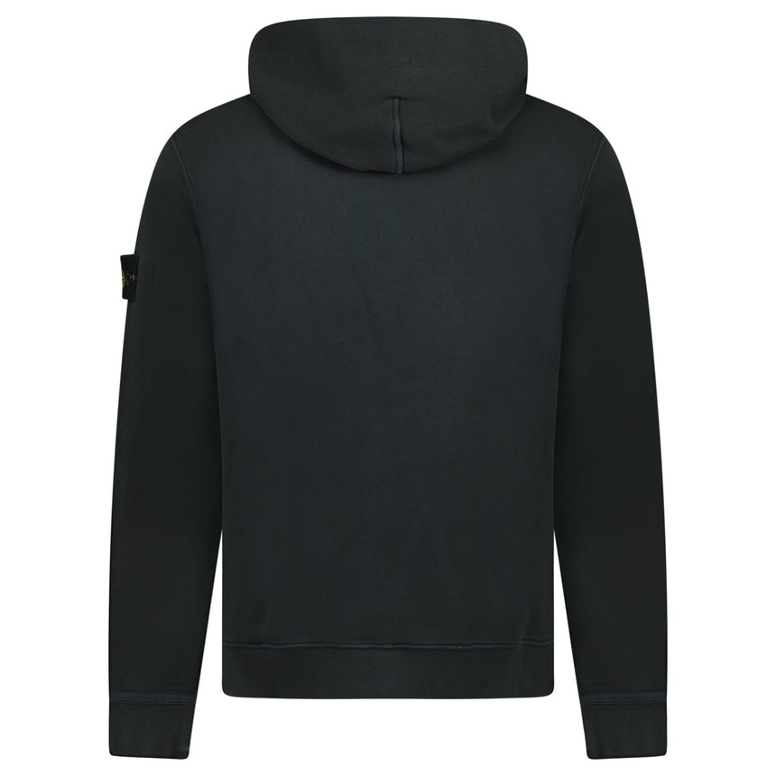 Stone Island Diagonal Fleece Old Effect Hoodie in Black - Boinclo - Outlet Sale Under Retail