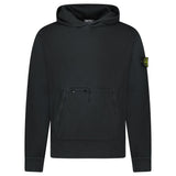 Stone Island Diagonal Fleece Old Effect Hoodie in Black - Boinclo - Outlet Sale Under Retail