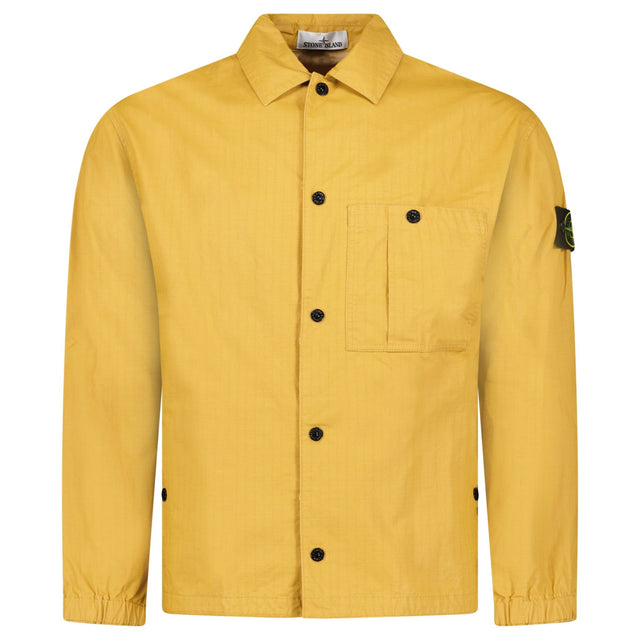 Stone Island Double-Coated Cotton Ripstop Overshirt in Mustard - Boinclo - Outlet Sale Under Retail