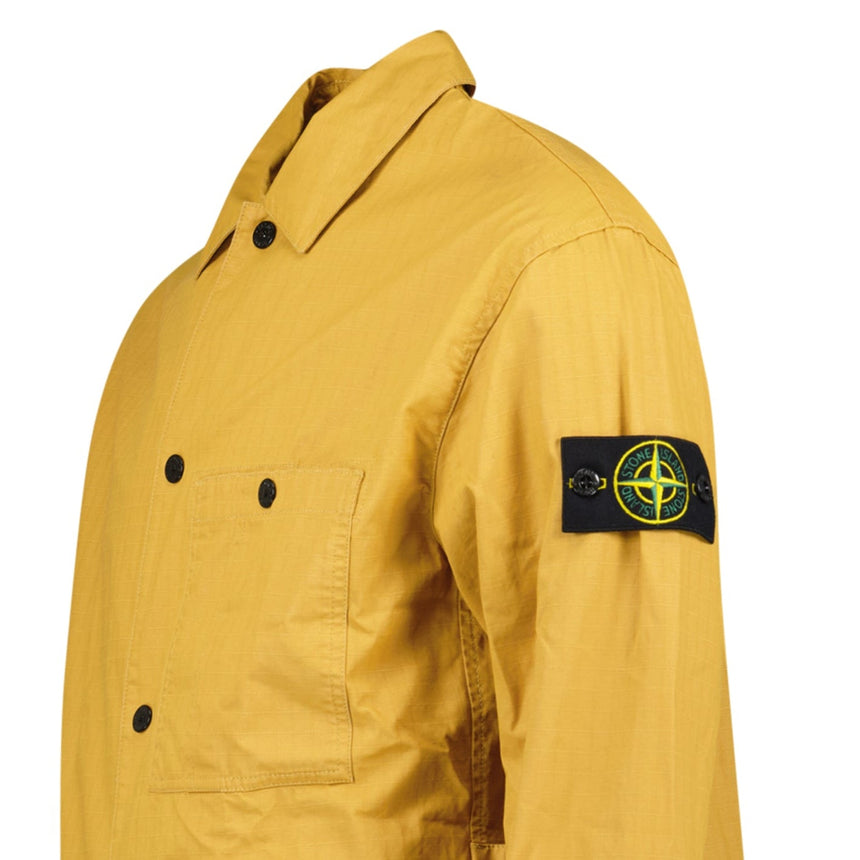Stone Island Double-Coated Cotton Ripstop Overshirt in Mustard - Boinclo - Outlet Sale Under Retail