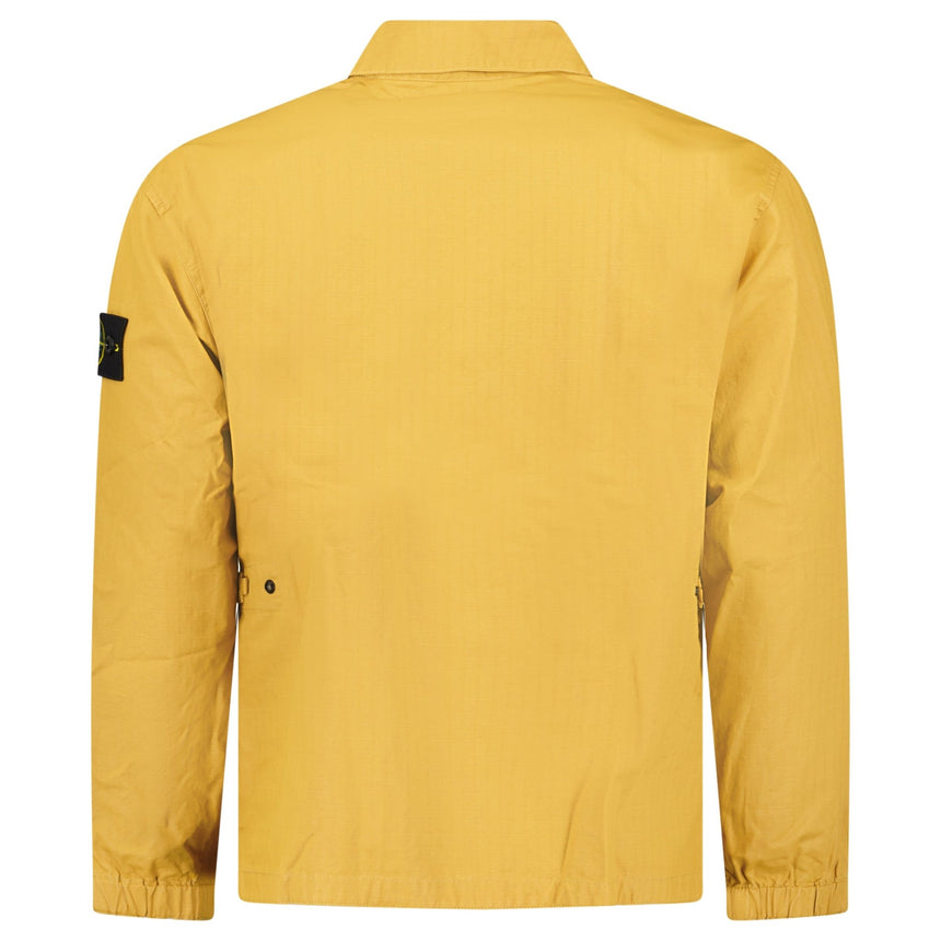 Stone Island Double-Coated Cotton Ripstop Overshirt in Mustard - Boinclo - Outlet Sale Under Retail