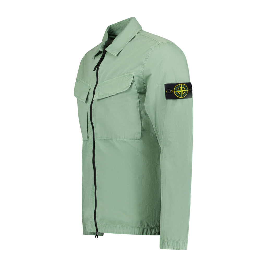 Stone Island Dye Washed 2 Pocket Overshirt Green - Boinclo ltd - Outlet Sale Under Retail