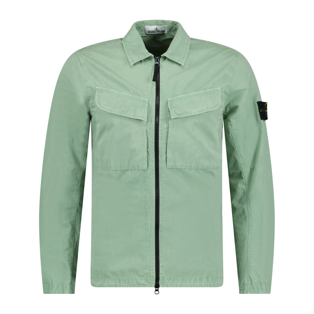 Stone Island Dye Washed 2 Pocket Overshirt Green - Boinclo ltd - Outlet Sale Under Retail