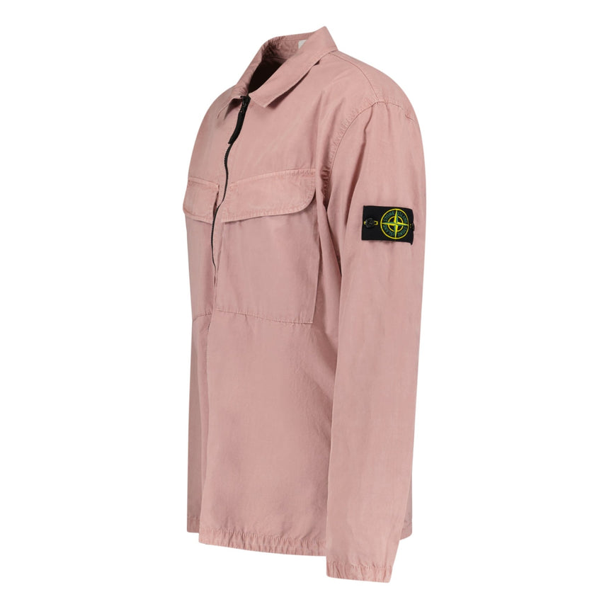 Stone Island Dye Washed 2 Pocket Overshirt Rosa Quartz - Boinclo ltd - Outlet Sale Under Retail