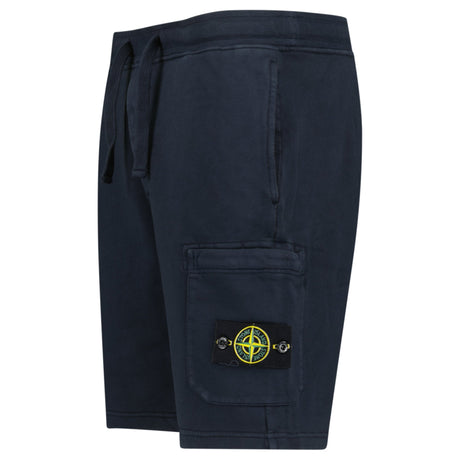 Stone Island Fleece Bermuda Cotton Shorts in Navy - Boinclo - Outlet Sale Under Retail