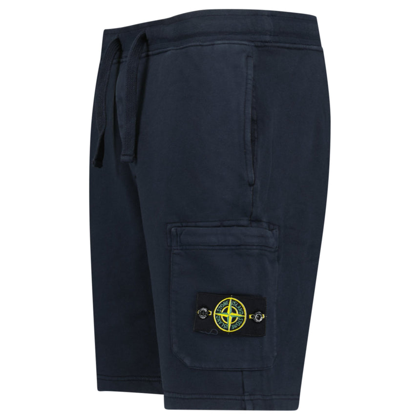 Stone Island Fleece Bermuda Cotton Shorts in Navy - Boinclo - Outlet Sale Under Retail