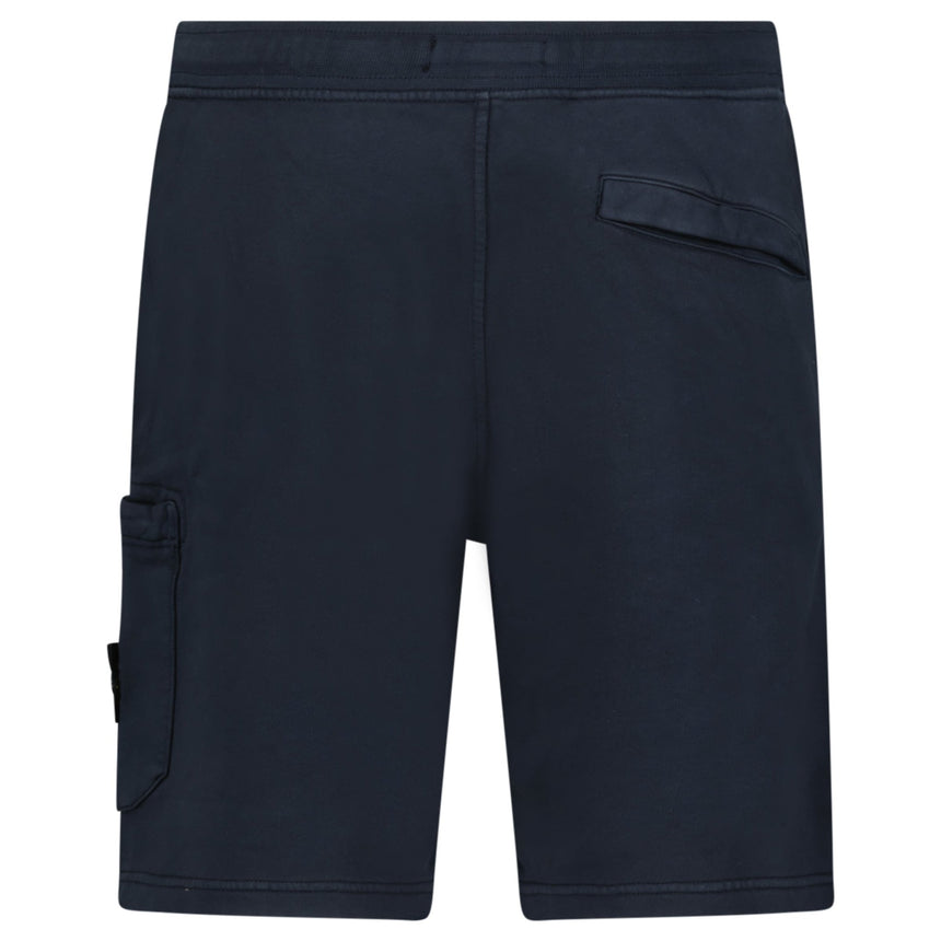 Stone Island Fleece Bermuda Cotton Shorts in Navy - Boinclo - Outlet Sale Under Retail