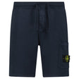 Stone Island Fleece Bermuda Cotton Shorts in Navy - Boinclo - Outlet Sale Under Retail
