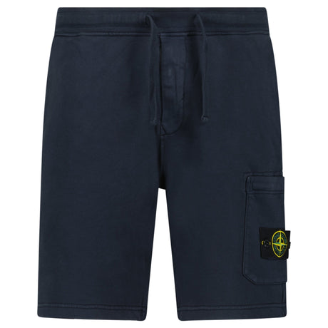 Stone Island Fleece Bermuda Cotton Shorts in Navy - Boinclo - Outlet Sale Under Retail