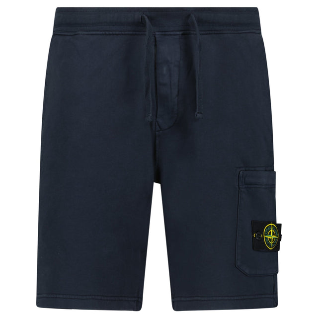 Stone Island Fleece Bermuda Cotton Shorts in Navy - Boinclo - Outlet Sale Under Retail