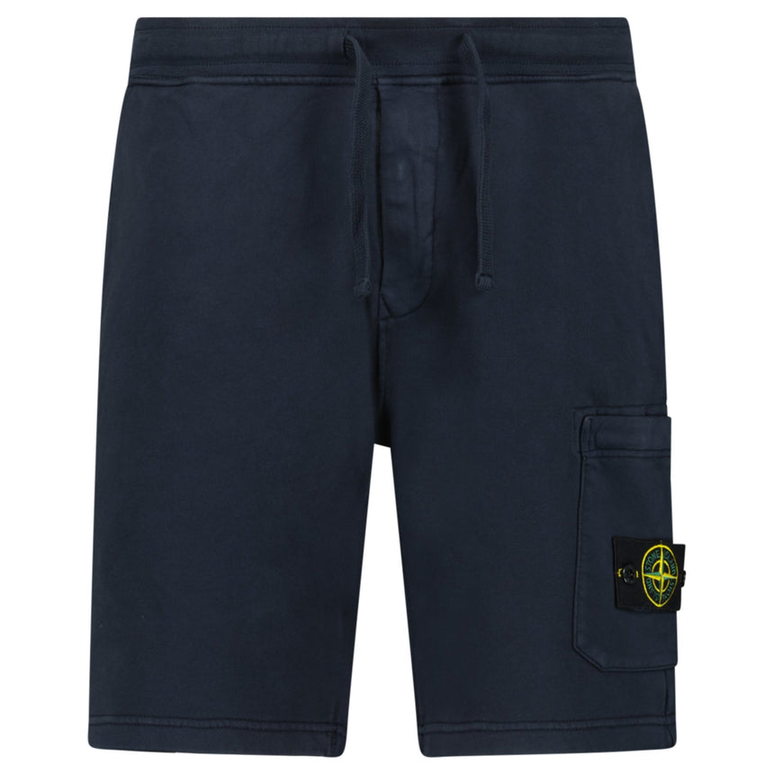 Stone Island Fleece Bermuda Cotton Shorts in Navy - Boinclo - Outlet Sale Under Retail