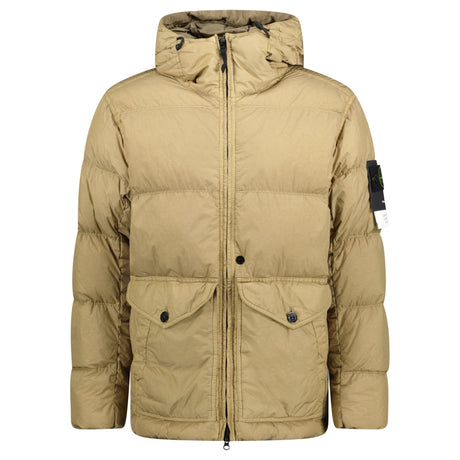 Stone Island Garment Dyed Crinkle Reps NY Down Jacket Biscuit Brown - Boinclo - Outlet Sale Under Retail