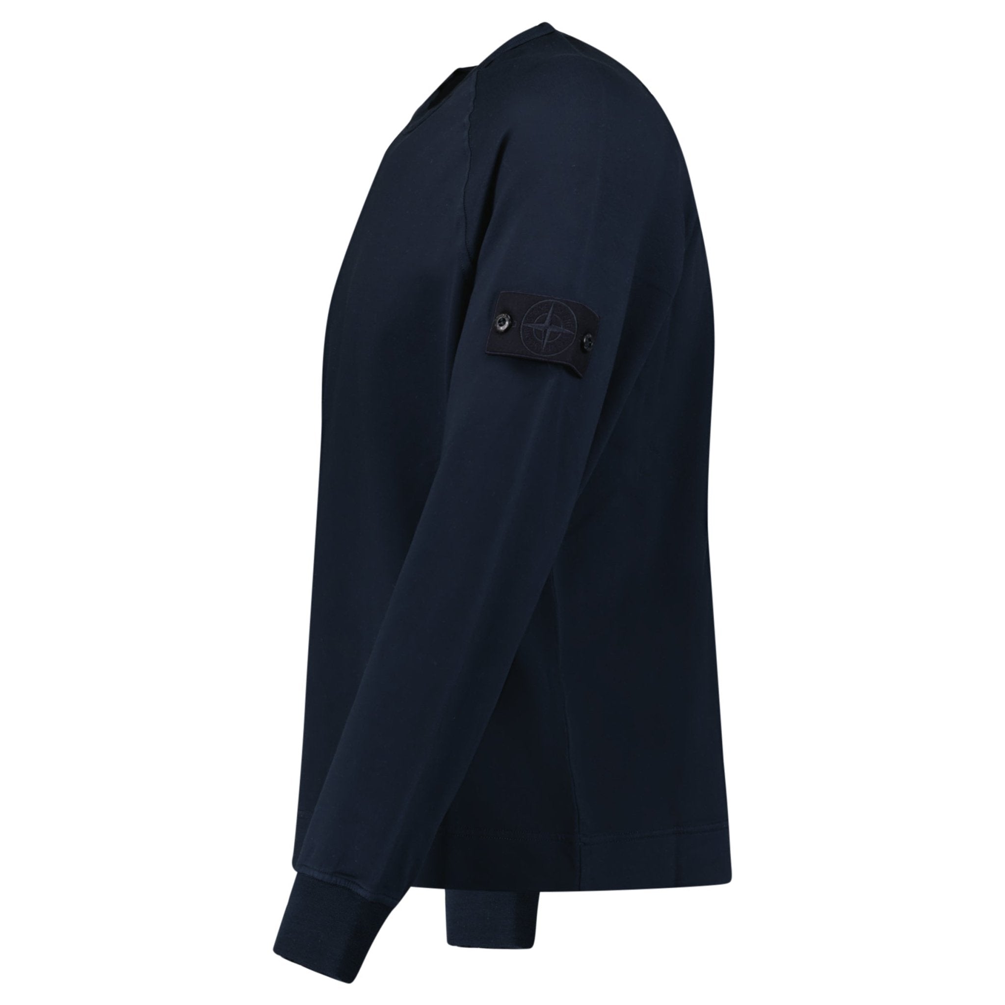 Stone Island Ghost Badge Crewneck Sweatshirt Navy - Outlet Sale