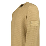 Stone Island Ghost Cotton Cashmere Crewneck Jumper in Dark Beige - Boinclo - Outlet Sale Under Retail