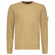 Stone Island Ghost Cotton Cashmere Crewneck Jumper in Dark Beige - Boinclo - Outlet Sale Under Retail