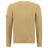 Stone Island Ghost Cotton Cashmere Crewneck Jumper in Dark Beige - Boinclo - Outlet Sale Under Retail