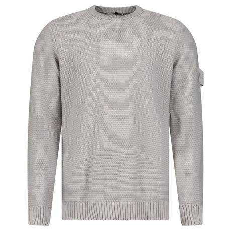 Stone Island Ghost Cotton Cashmere Crewneck Jumper in Dust Grey - Boinclo - Outlet Sale Under Retail