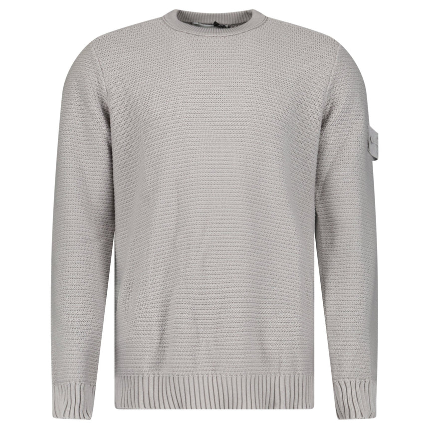 Stone Island Ghost Cotton Cashmere Crewneck Jumper in Dust Grey - Boinclo - Outlet Sale Under Retail