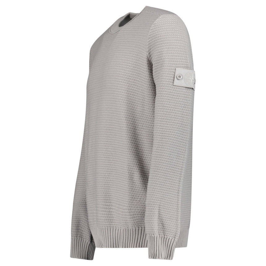 Stone Island Ghost Cotton Cashmere Crewneck Jumper in Dust Grey - Boinclo - Outlet Sale Under Retail