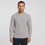 Stone Island Ghost Cotton Cashmere Crewneck Jumper in Dust Grey - Boinclo - Outlet Sale Under Retail