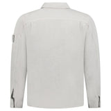 Stone Island Ghost Cotton Linen Canvas Overshirt in Dust Grey - Boinclo - Outlet Sale Under Retail