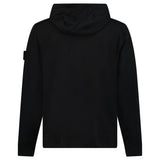 Stone Island Ghost Cotton Stretch Fleece Zip-Up Hooded Sweatshirt in Black - Boinclo - Outlet Sale Under Retail