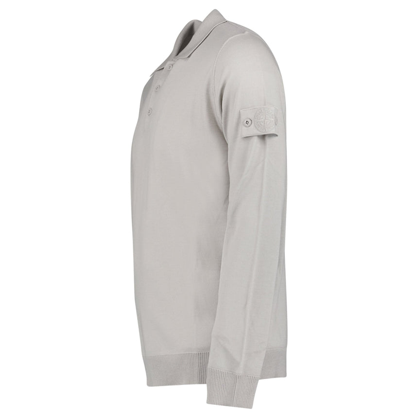 Stone Island Ghost Wool Polo - Shirt Dust Grey - Boinclo - Outlet Sale Under Retail